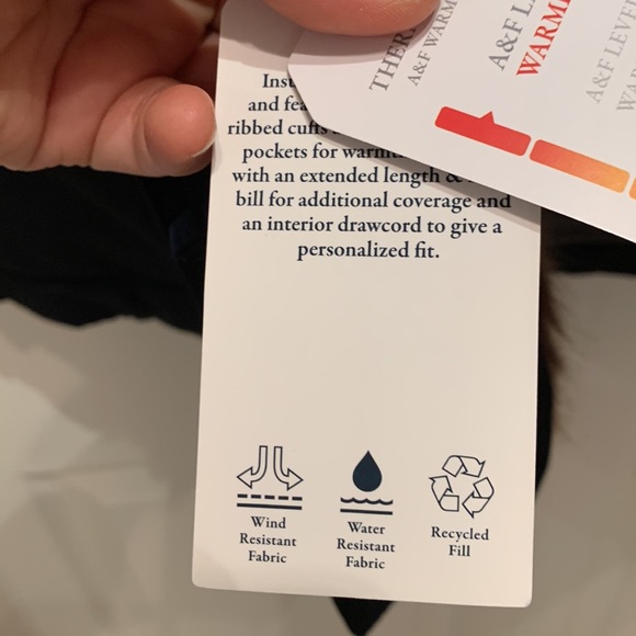 NWT A&F women’s ultra parka coat black faux fur collared size XS chest 38” fit S - Picture 10 of 11